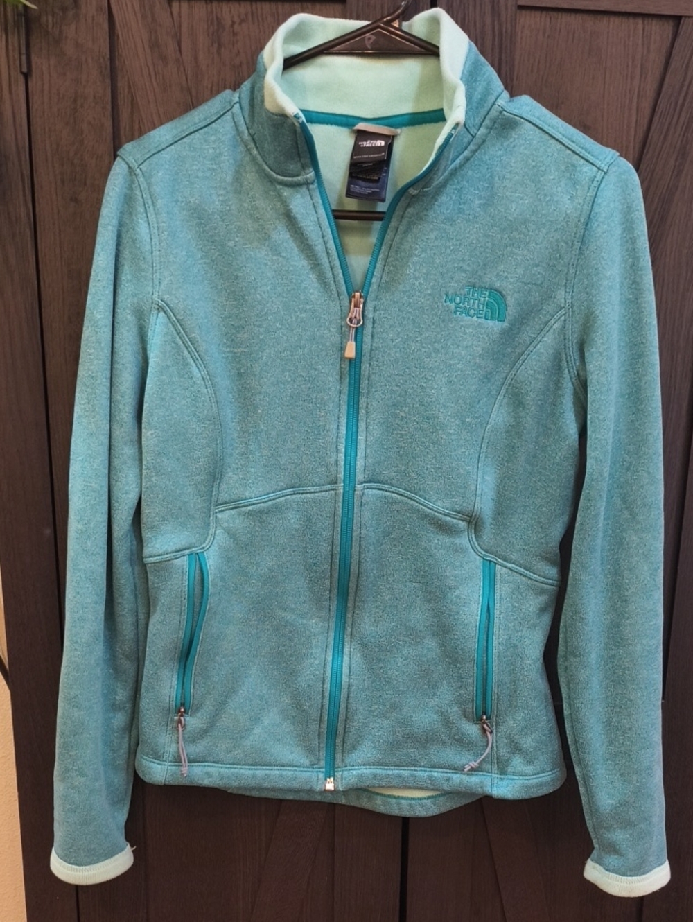 The North Face Women's Teal Zip-Up Fleece Jacket